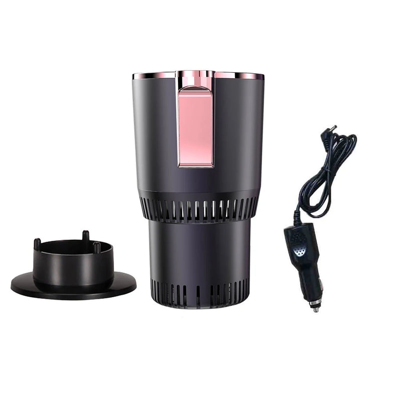 Porta-copos inteligente para carro, quente e frio, com display digital de temperatura